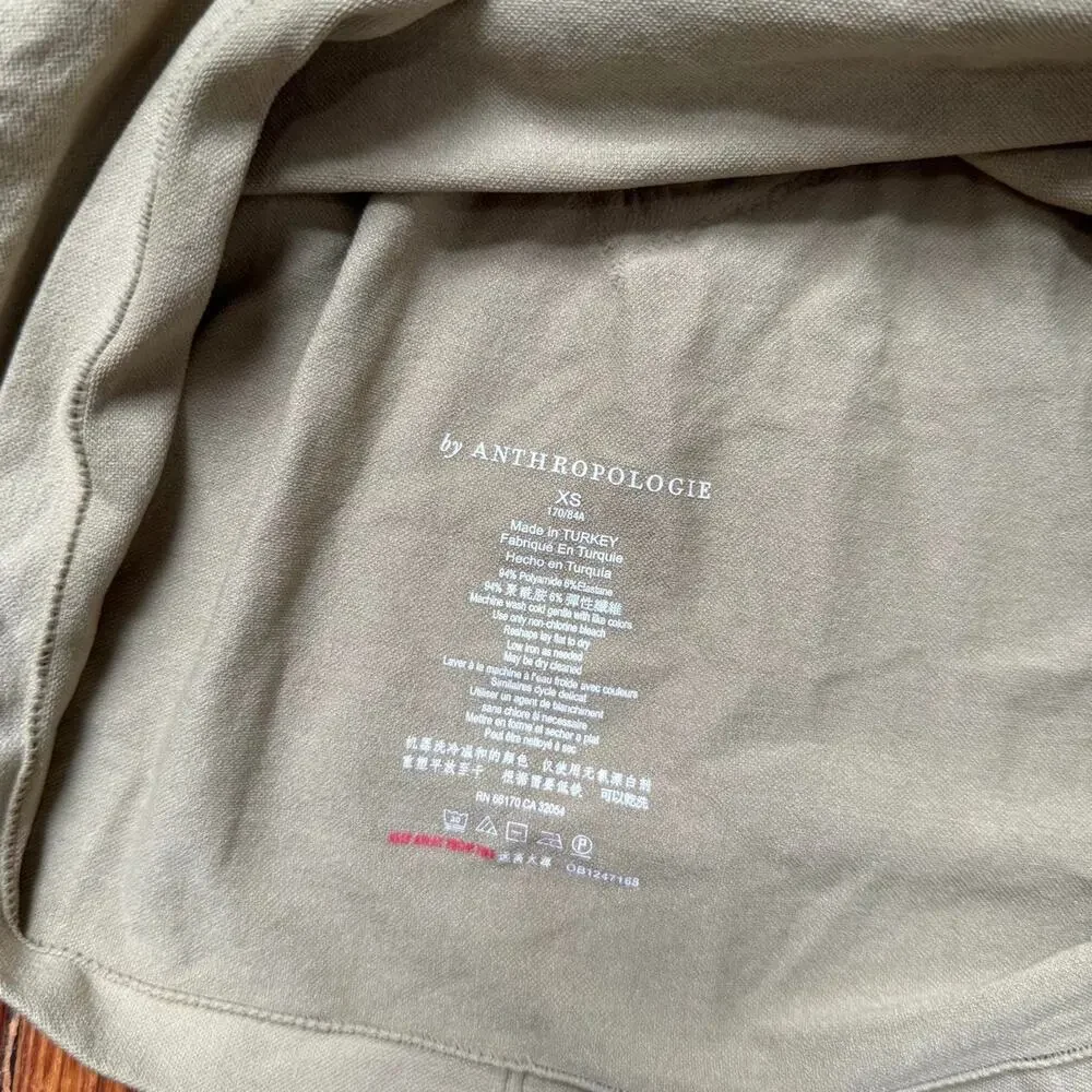 Anthropologie olive green long sleeve